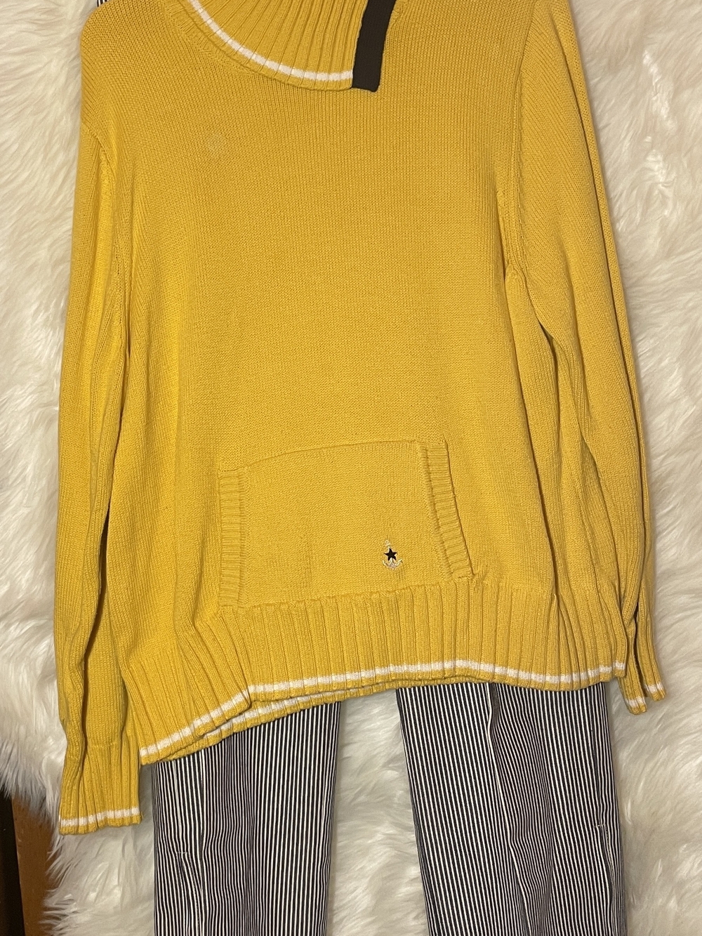 Yellow Women's Knit Pullover Sweater
